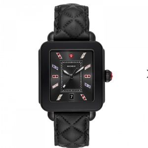 Michele Deco Sport Black Leather